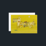 Carte De Remerciements Tender Yellow par Wassily Kandinsky<br><div class="desc">Wassily Kandinsky,  Méga Yellow,  1927. Wassily Wassilyevich Kandinsky,  un Russian painter and art théoriste. Kandinsky est généraliste credited as the pioneer of abstract.</div>