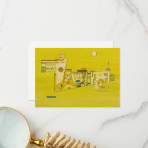 Carte De Remerciements Tender Yellow par Wassily Kandinsky