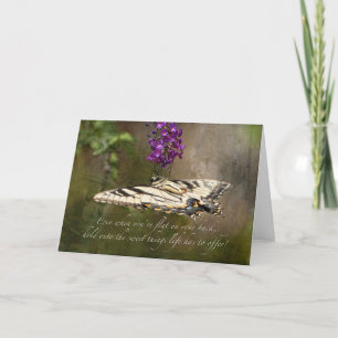 Carte De Remerciements Tenez-vous sur les choses douces que la vie a à of