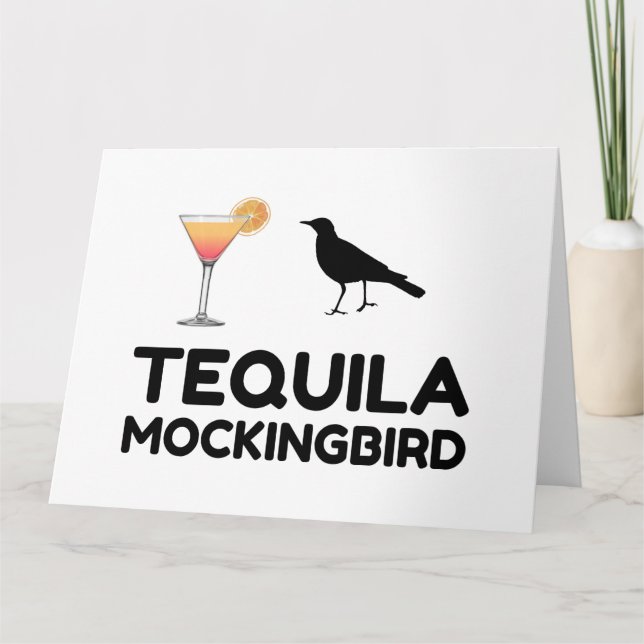 CARTE DE REMERCIEMENTS TEQUILA MOCKINGBIRD (Devant)