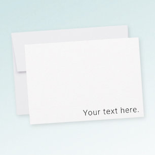 Carte De Remerciements Texte simple et minimaliste modifiable, nom ou aut