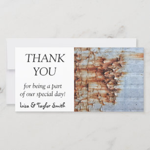 Carte De Remerciements Texture de peinture d'épluchage