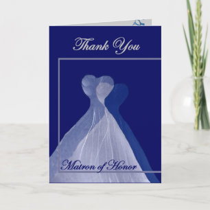 Carte De Remerciements THANK Matron of Honor