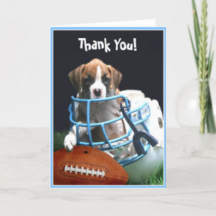 Carte De Remerciements Thank You Boxer puppy greeting card