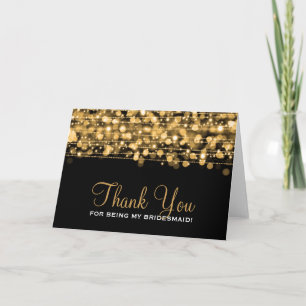 Carte De Remerciements Thank You Bridesmaid Party