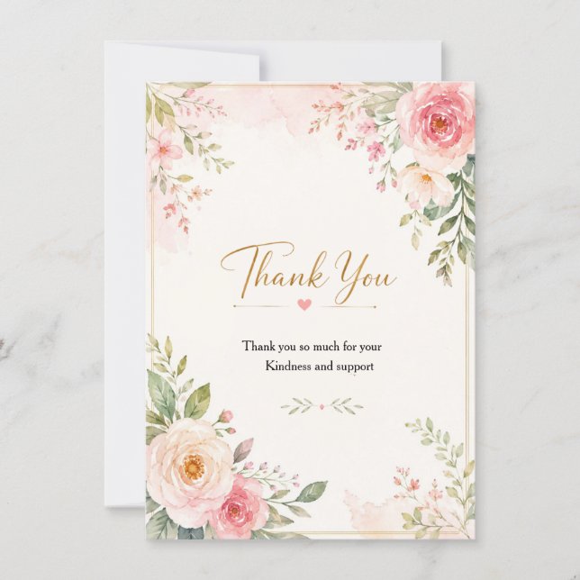 Carte De Remerciements Thank you card (Devant)