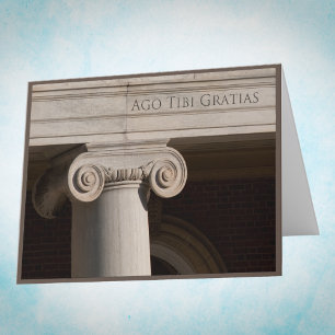 Carte De Remerciements Thank You Card en Latin