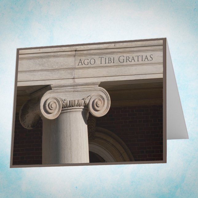 Carte De Remerciements Thank You Card en Latin (Créateur téléchargé)