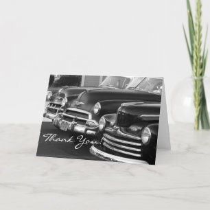 Carte De Remerciements Thank You Classic  Cars greeting card