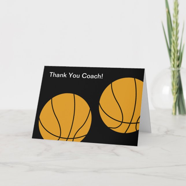 Carte De Remerciements Thank You Coach Cards (Devant)