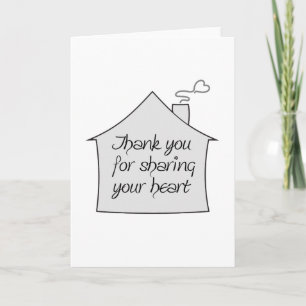 Carte De Remerciements Thank you for sharing