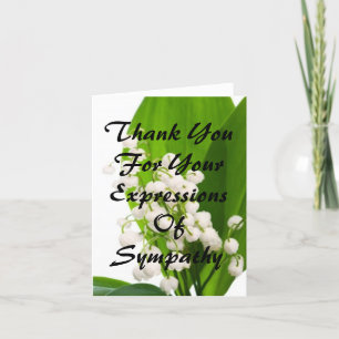 Carte De Remerciements Thank You For Your Expression of Sympathy
