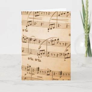 Carte De Remerciements Thank You Music Notes greeting Card