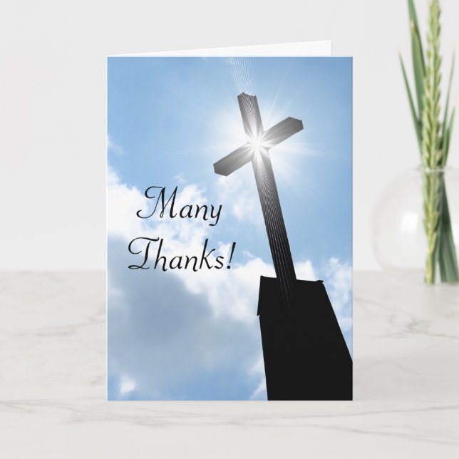 Carte De Remerciements Thank You Religious Spiritual Greeting Card (Devant)