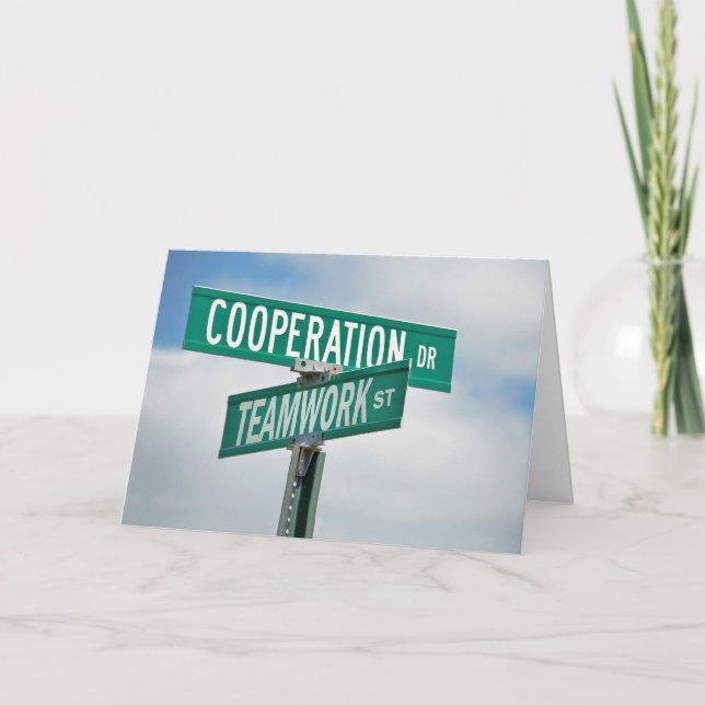 Carte De Remerciements Thank You to Employee (Devant)