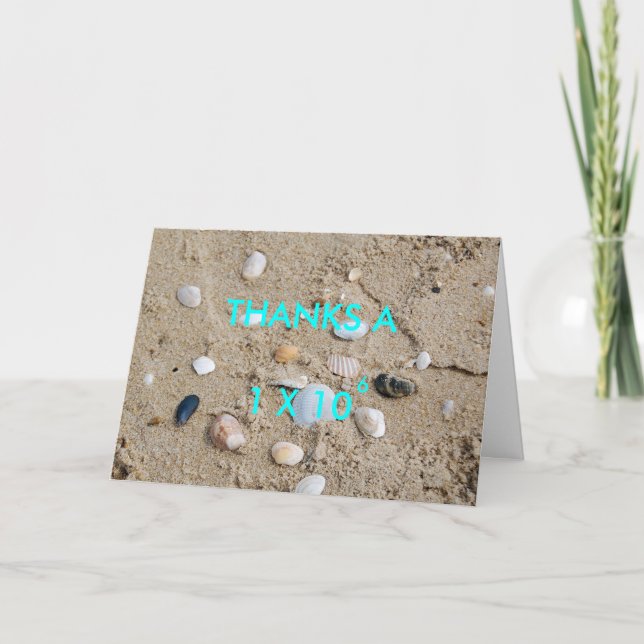 CARTE DE REMERCIEMENTS THANKS A MILLION (Devant)