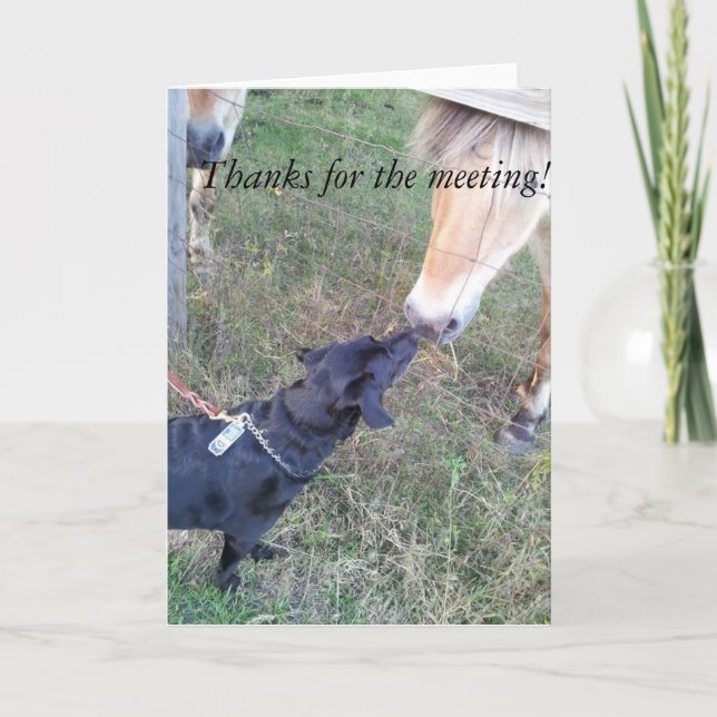 Carte De Remerciements Thanks pour la réunion (Devant)