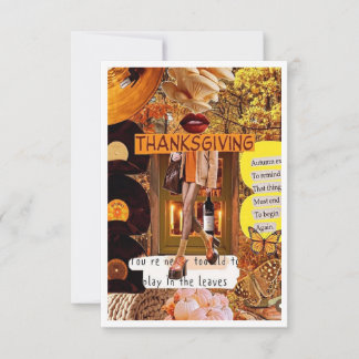 Carte De Remerciements Thanksgiving Card