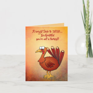 Carte De Remerciements Thanksgiving Turquie 20 reconnaissants 1