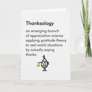 Carte De Remerciements Thanksology - a funny thank you poem