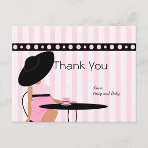 Carte De Remerciements Thé bébé