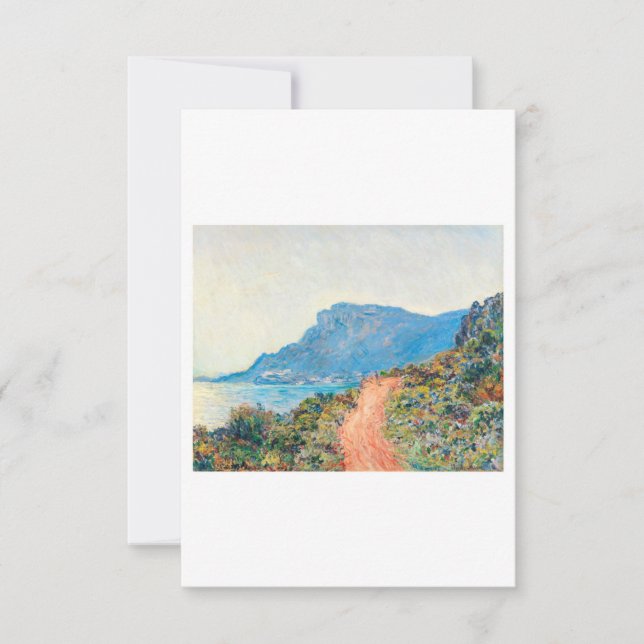 Carte De Remerciements The Corniche Landscape by Claude Monet (Devant)