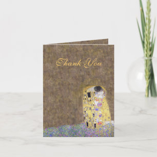 Carte De Remerciements The Kiss Klimt Thank You Golden Anniversary Card