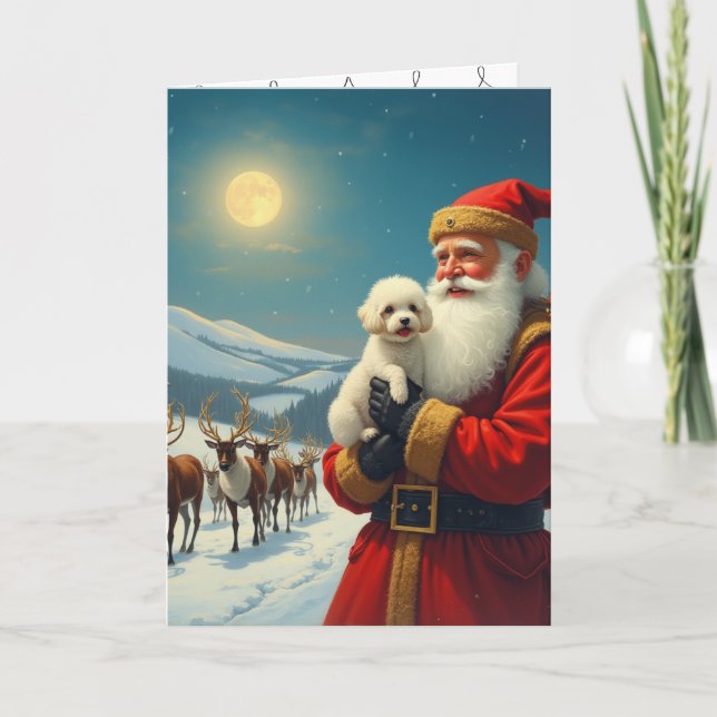 Carte De Remerciements The loss of a pet at christmas (Devant)