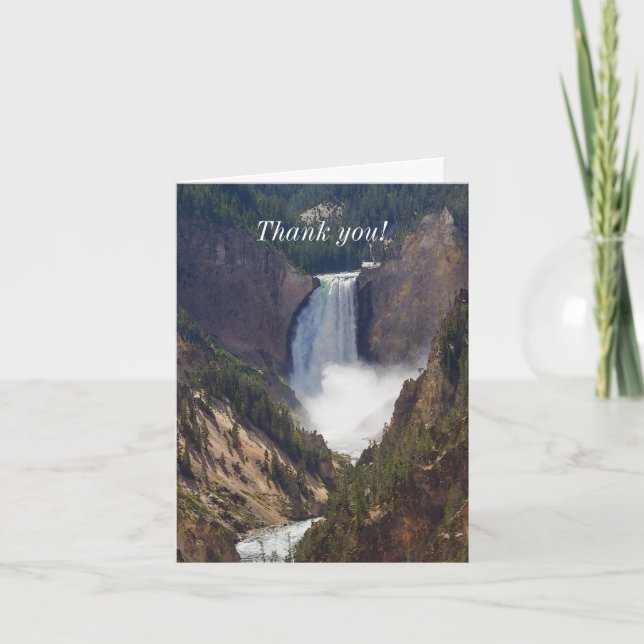 Carte De Remerciements The Power Of Yellowstone Thank You (Devant)