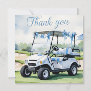 Carte De Remerciements Thème Baby Shower Garçon Golf