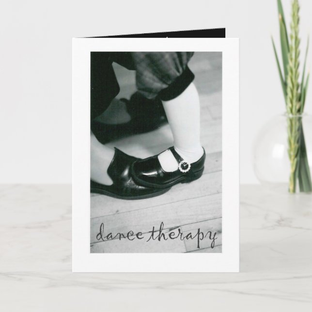 CARTE DE REMERCIEMENTS THÉRAPIE DE DANSE (Devant)