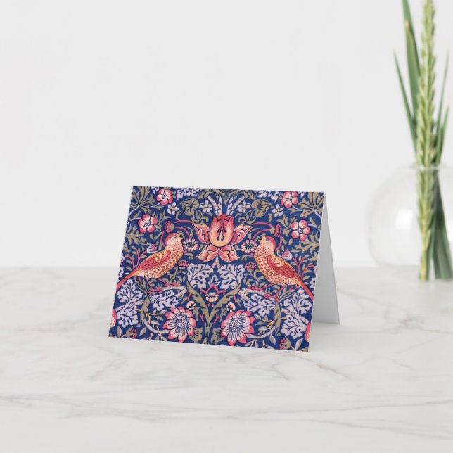 Carte De Remerciements Thief de fraises par William Morris (Devant)