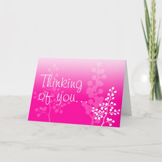 Carte De Remerciements Think of you (Devant)
