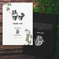 Til Death Coeur gothique Mariage des crânes florau