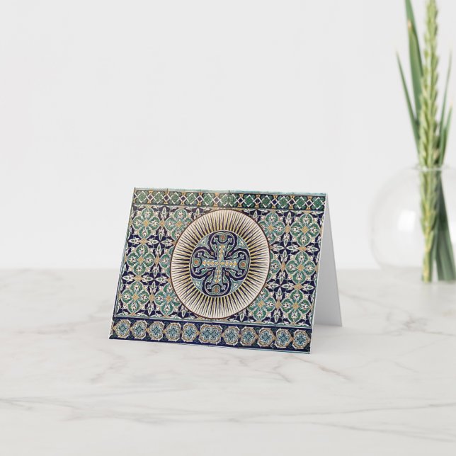 Carte De Remerciements Tile turque (Devant)