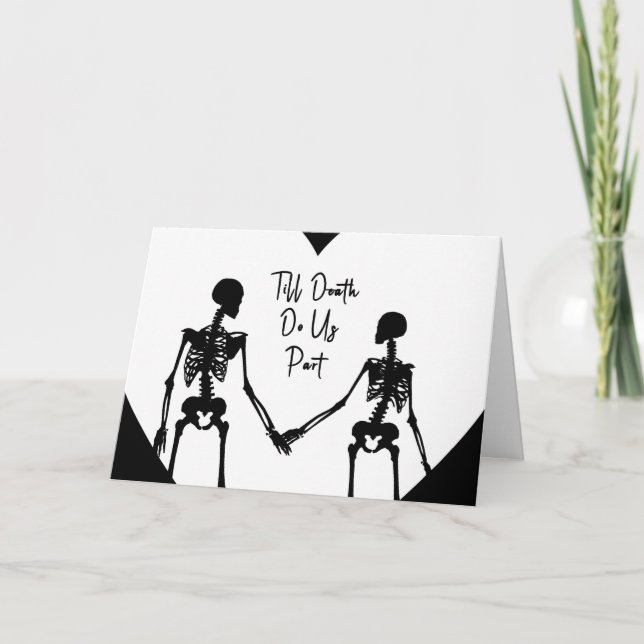 Carte De Remerciements Till Death Do Us Part Valentine's Day Card opt5 (Devant)