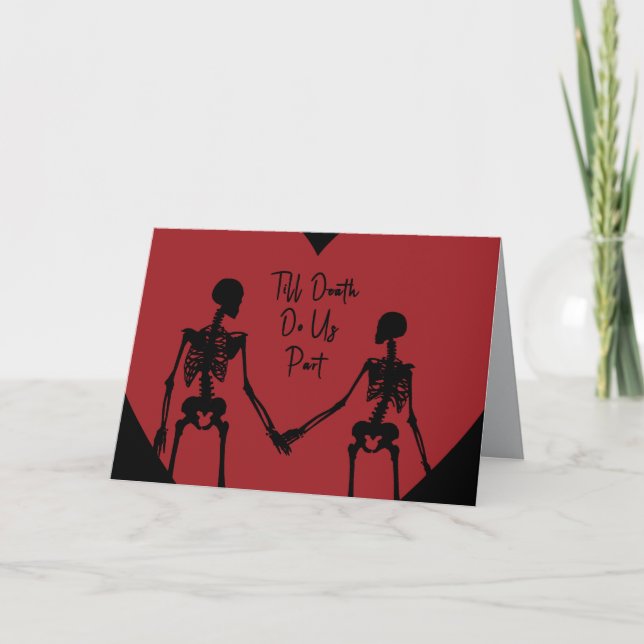 Carte De Remerciements Till Death Do Us Part Valentine's Day Card opt6 (Devant)