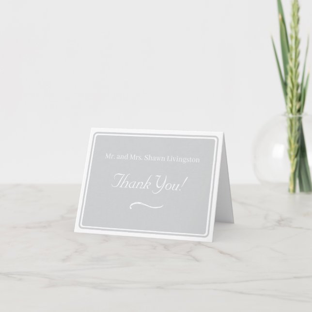 Carte De Remerciements Timeless Catholic Monogrammed Wedding  (Devant)