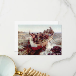 Carte De Remerciements Tirer sur les rapides par Frances Anne Hopkins