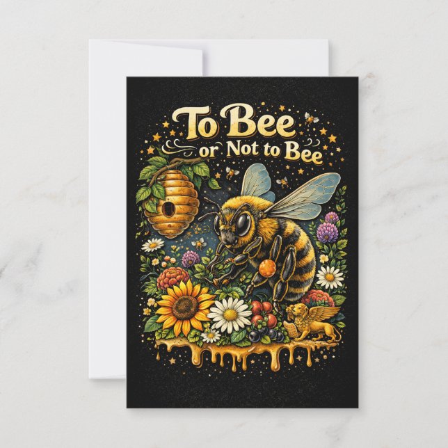 Carte De Remerciements To Bee or Not to Bee (Devant)