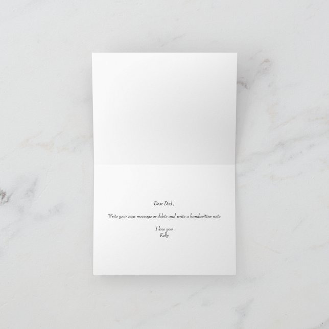 Carte De Remerciements To Father In Law On My Wedding Day Elegant Script (Intérieur)
