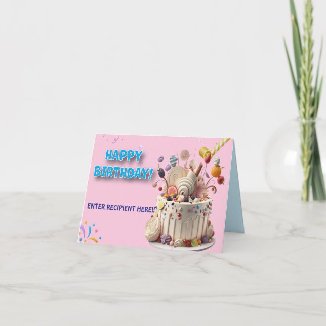 Carte De Remerciements Toast d'anniversaire (Devant)