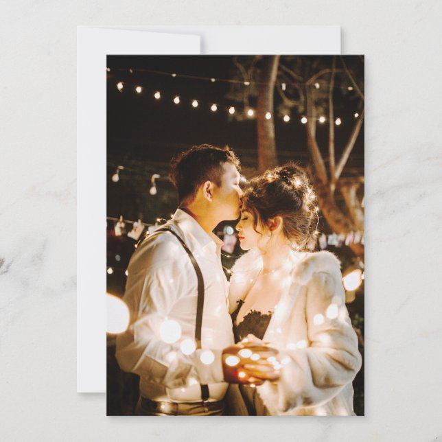 Carte De Remerciements Tomber amoureux | Boho Flowers Mariage Photo (Devant)