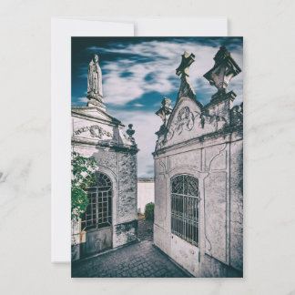 Carte De Remerciements Tombes dans un cimetière catholique à Crato, Porta