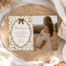 Tombez amoureux Photo de Baby Shower Floral Rustiq