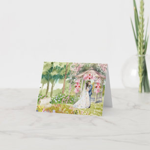 Carte De Remerciements Tonnelle de Jardin Rustique   Remerciements de Mar
