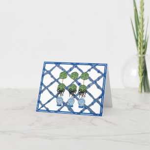Carte De Remerciements Topiary Chinoiserie Ginger Jar