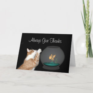 Carte De Remerciements Toujours donner des remerciements