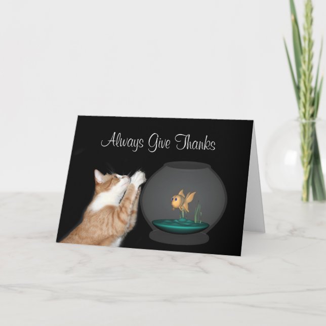 Carte De Remerciements Toujours donner des remerciements (Devant)