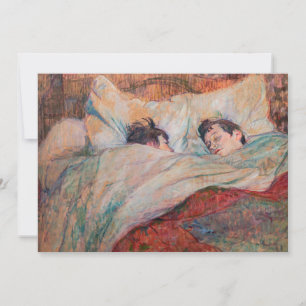 Carte De Remerciements Toulouse-Lautrec - Le Lit